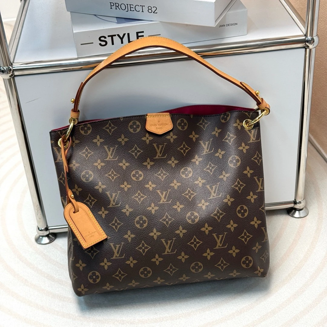 95新 LouisVuitton/路易威登 Lv 老花 graceful 小号/601064868