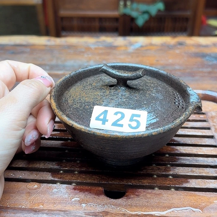 纯手工制作粗陶茶具