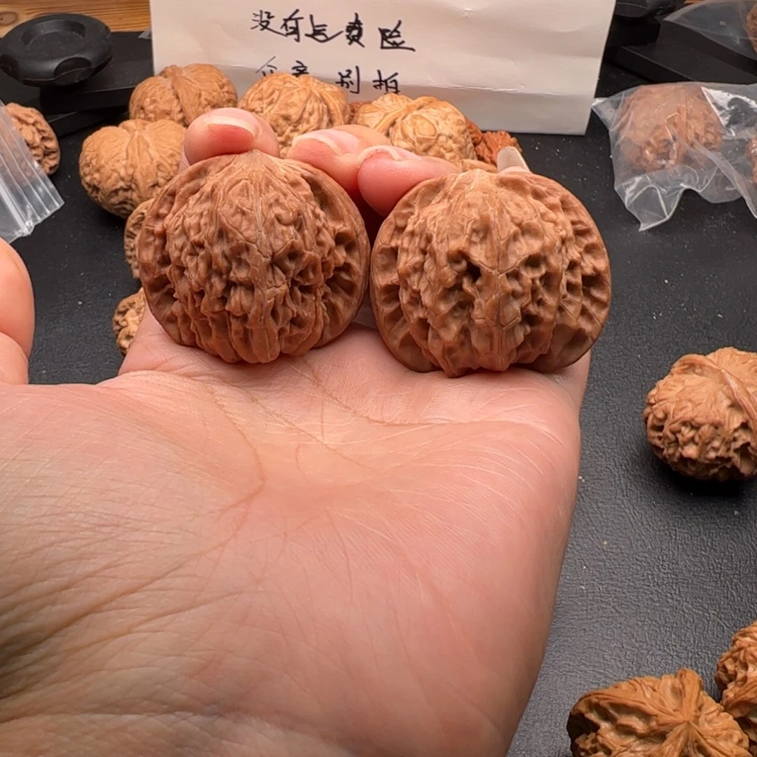 文玩核桃把件磨盘
