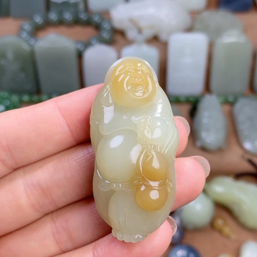 【闪购商品】未镶嵌和田玉（糖玉）挂件