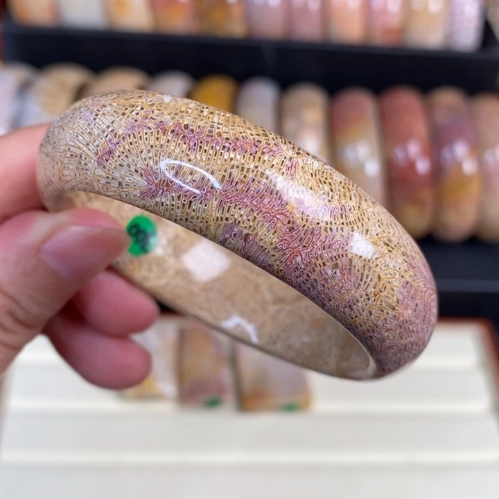 硅化玉54.2圈彩龙骨未镶嵌