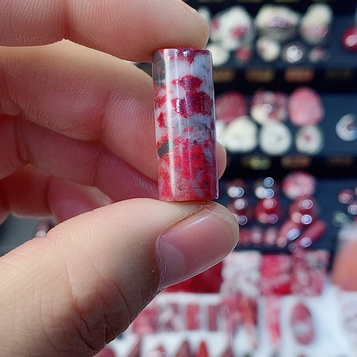 天然辰砂天然朱砂桶珠2