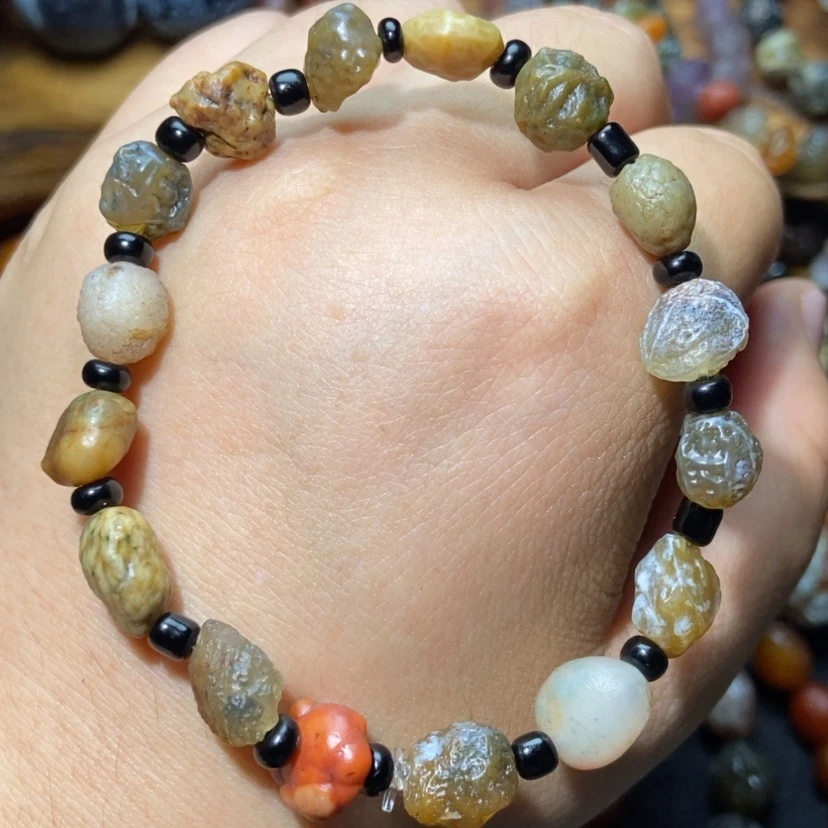 【闪购商品】玛瑙/玉髓手链合金