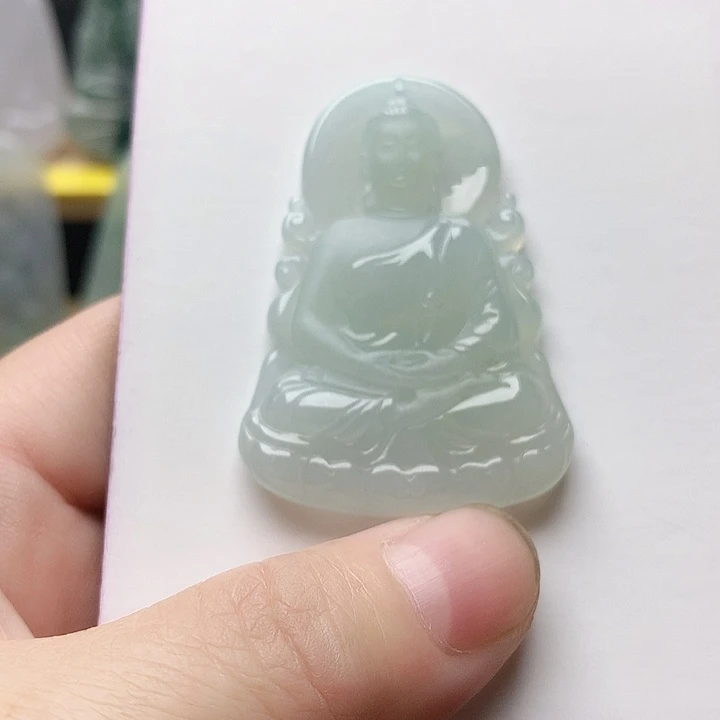 翡翠未镶嵌吊坠(不含链)大日如来