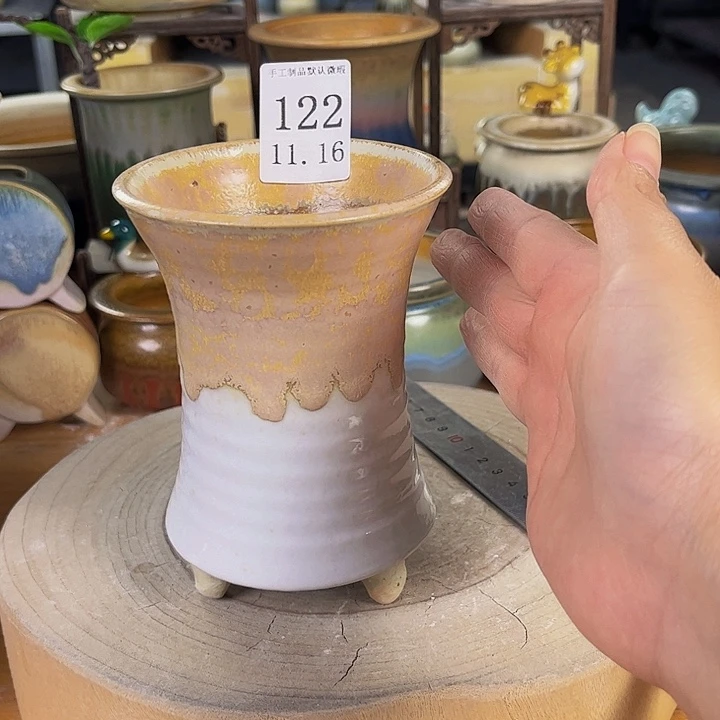 瓷片景德镇陶瓷手工制作口9高13
