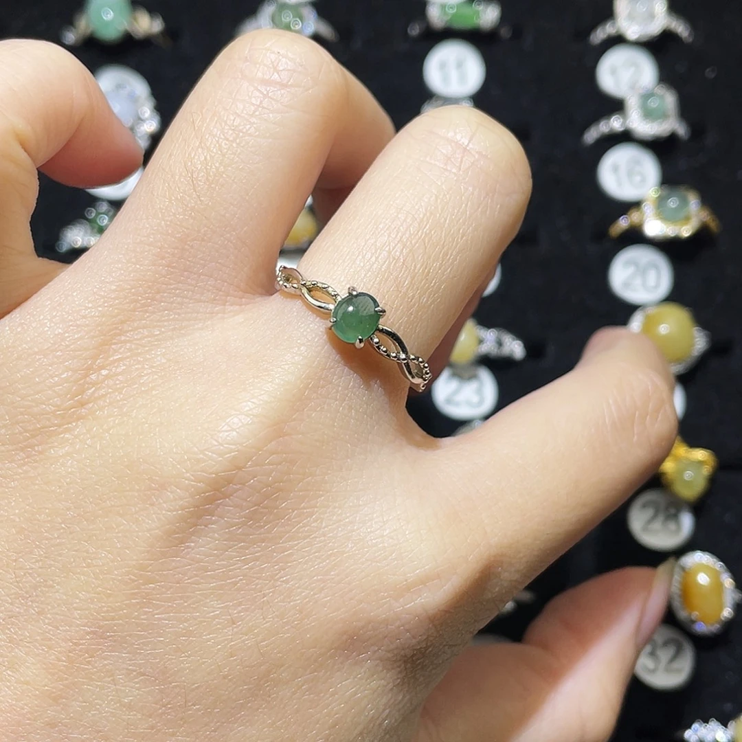 翡翠未镶嵌戒指戒指