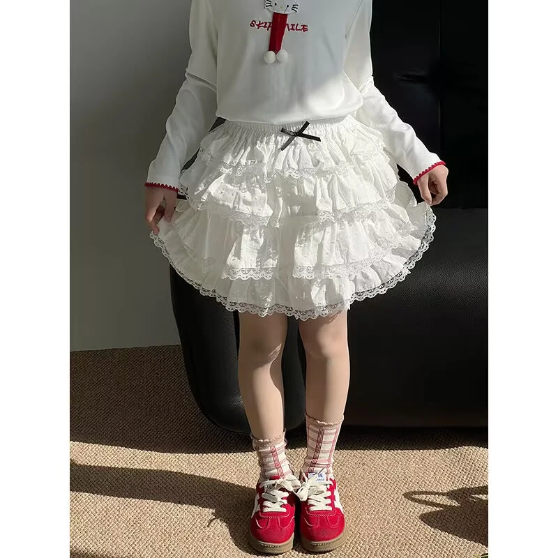 女童半身裙春季2025新款儿童韩版蓬蓬蛋糕裙短裙子女孩洋气公主裙