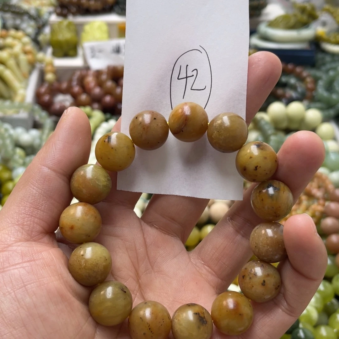 蛇纹石玉手链未镶嵌