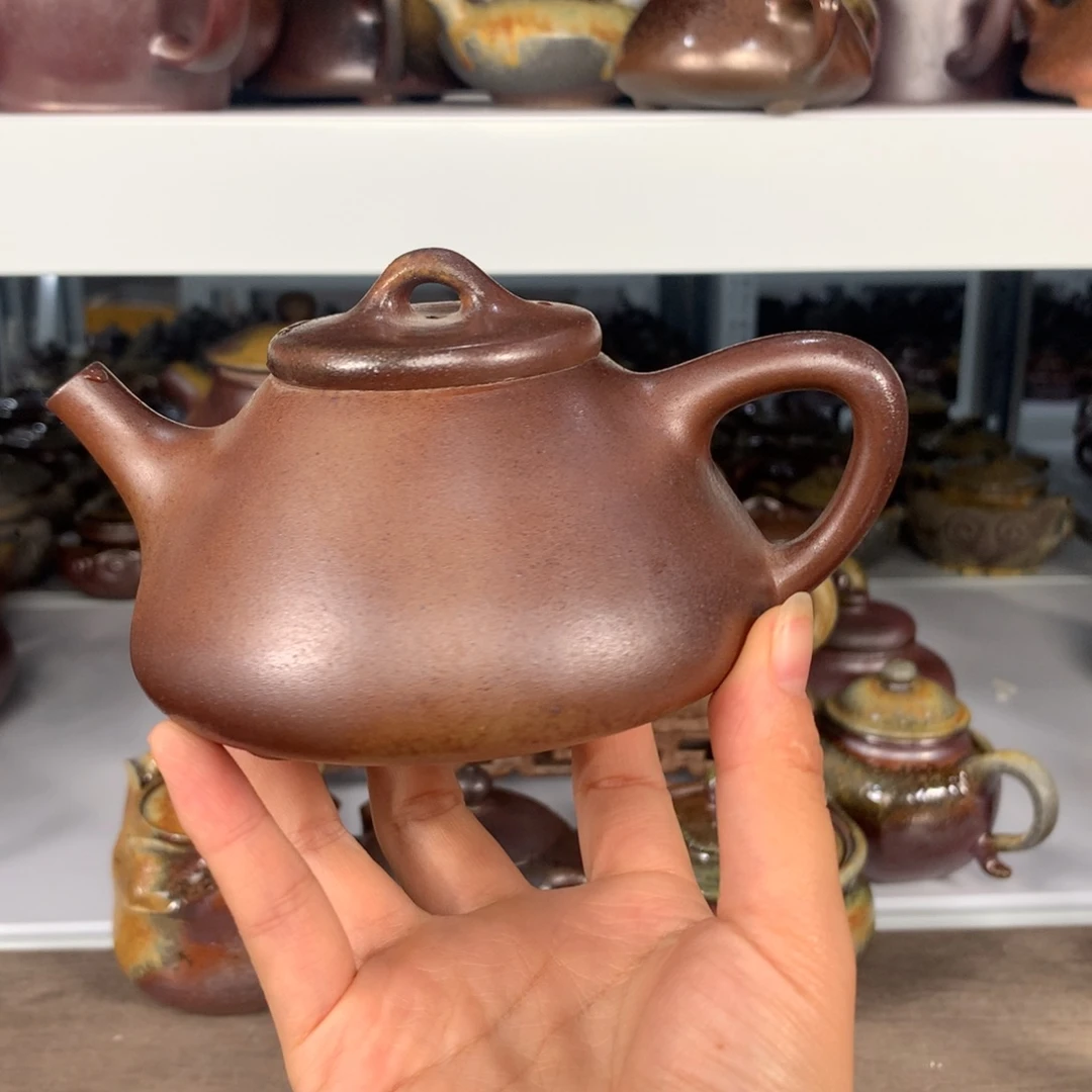 茶壶紫砂纯自然柴烧