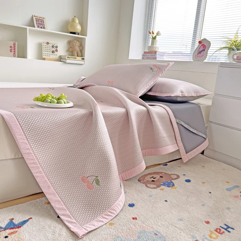 2025新款-A类母婴100%乙纶冰凉豆豆凉感席夏天床席款凉席可机洗