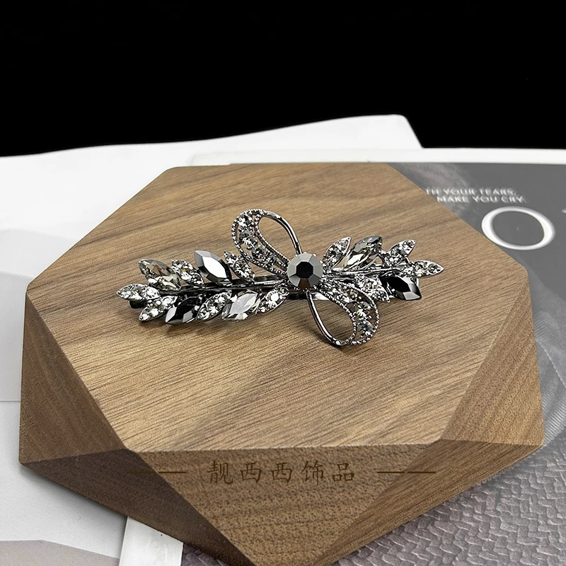 【LXX靓西西】8052 时尚麦穗夹复古风气质6.6厘米鸭嘴夹