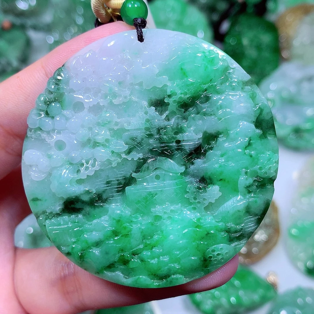 翡翠未镶嵌吊坠(不含链)