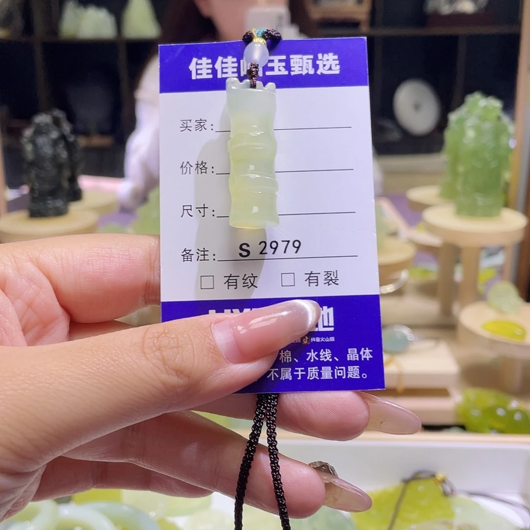 蛇纹石玉未镶嵌颈饰2979