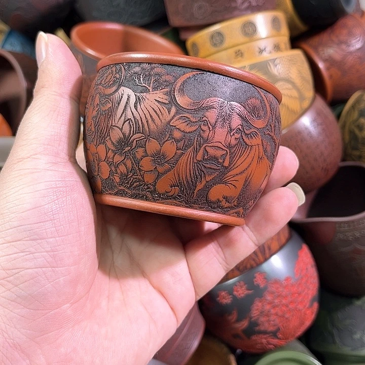茶杯紫砂全手工紫砂主人杯