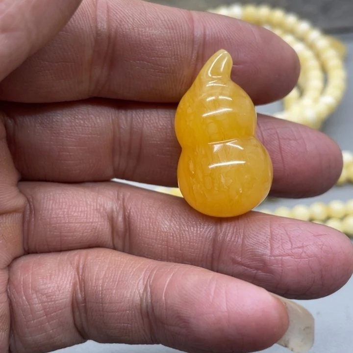 琥珀未镶嵌裸石葫芦