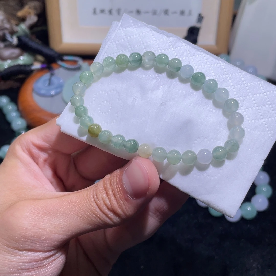 未镶嵌手链翡翠手串