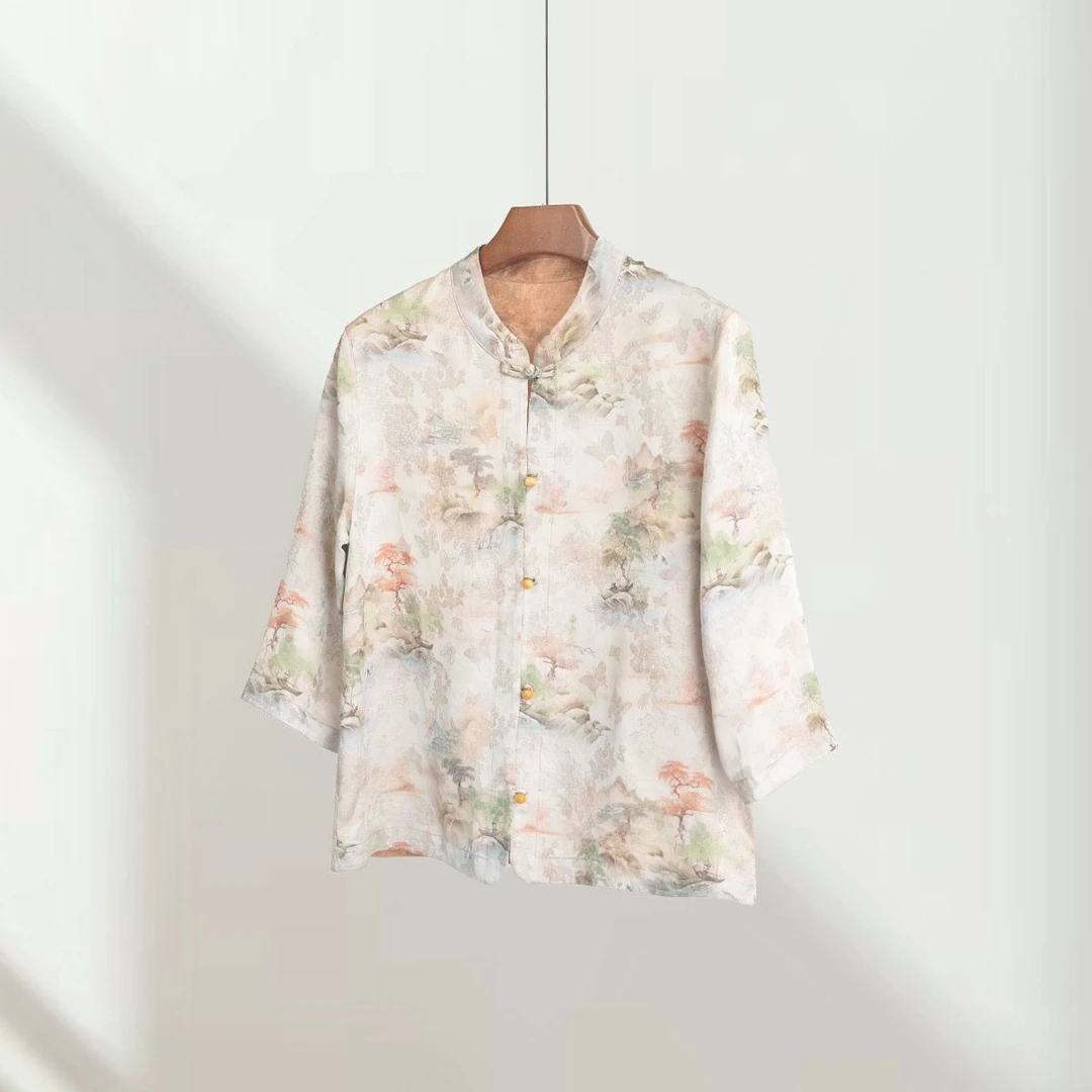 [山水画]2025新款中式爆款秋季出行外套3012