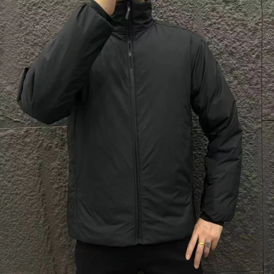 商务休闲男士薄款棉服