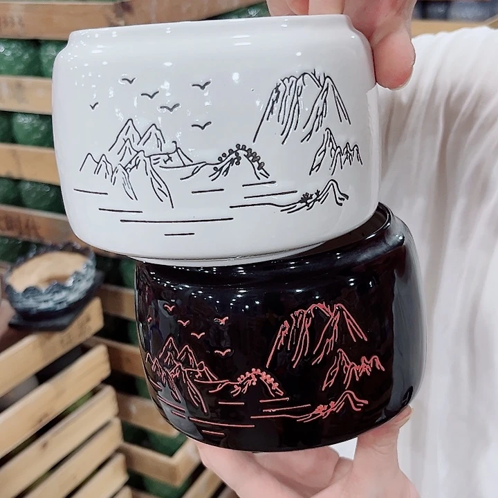 有孔.凑单10元陶瓷花盆发货！