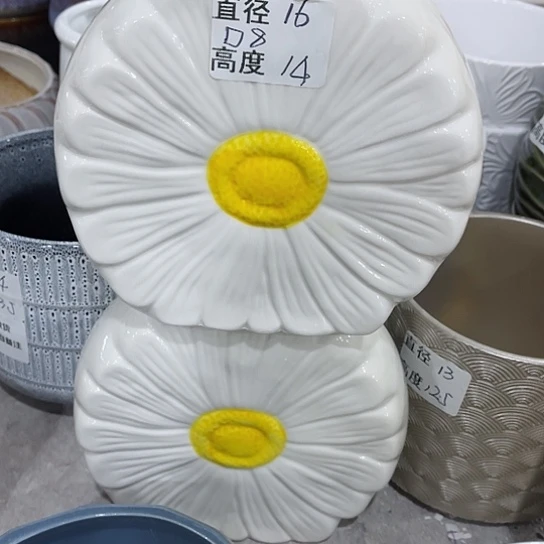 多肉绿植陶瓷花盆9.9包邮，有孔