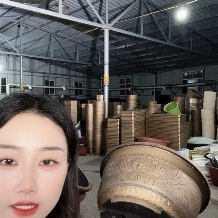 圆形120花盆一个无孔