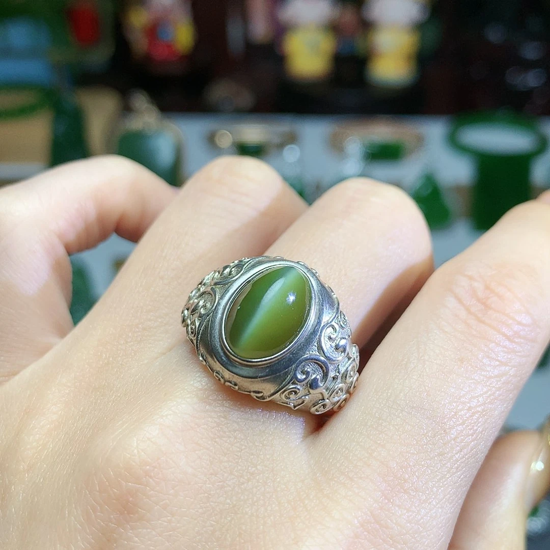 未镶嵌戒指和田玉（碧玉）