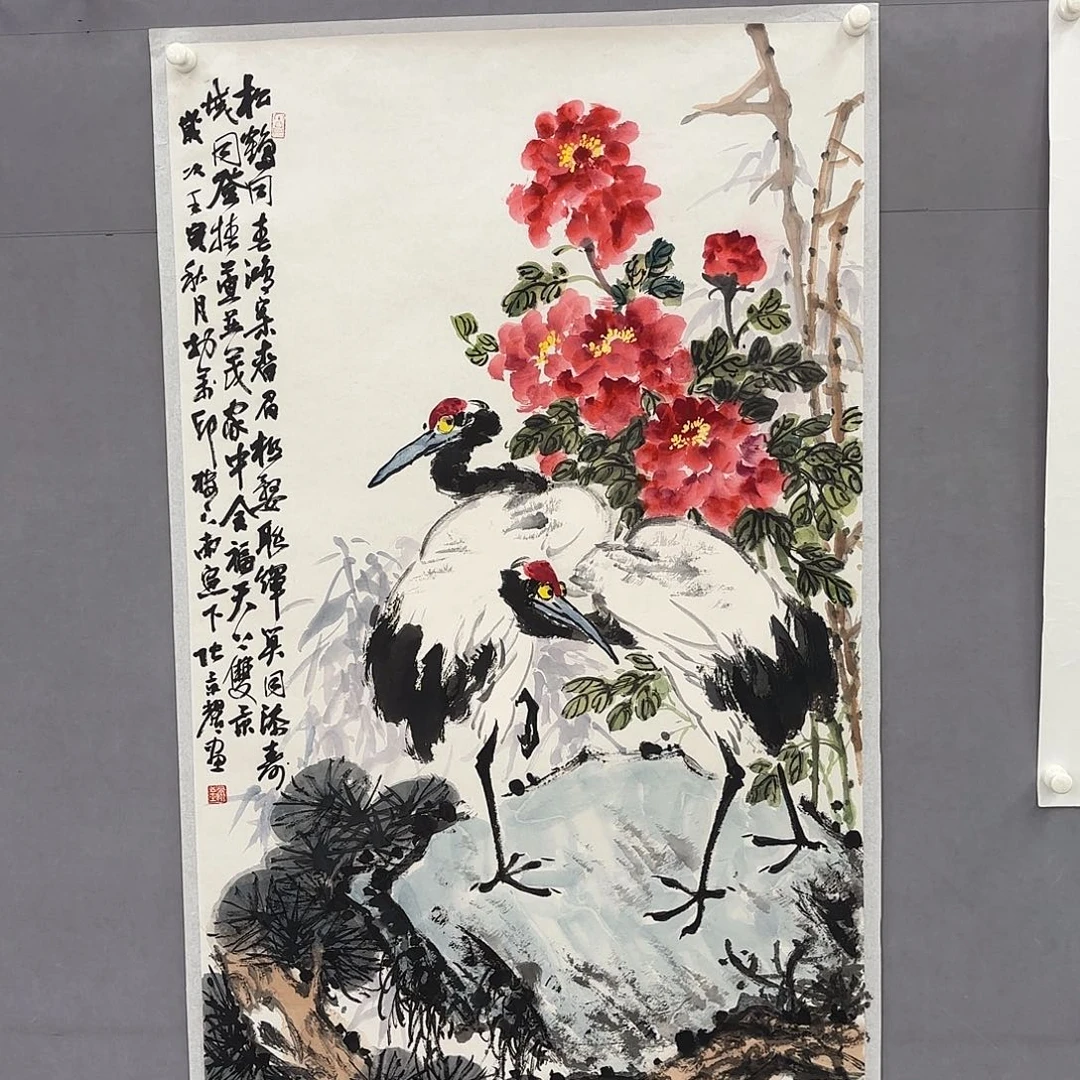 国画艺术家真人手绘
