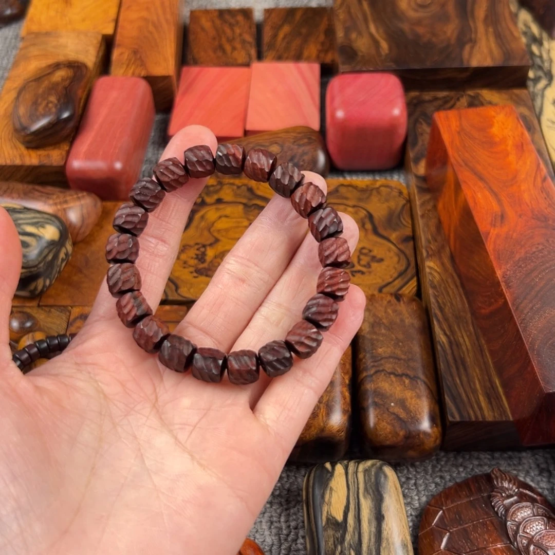 香榧木挽*印度小叶紫檀手串