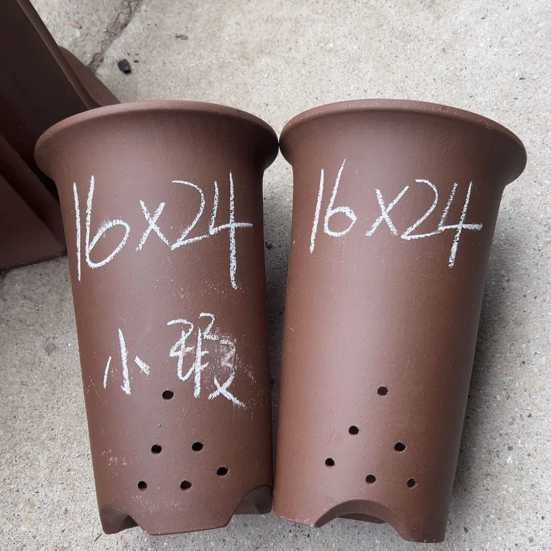花盆紫砂宜兴紫砂花盆2只