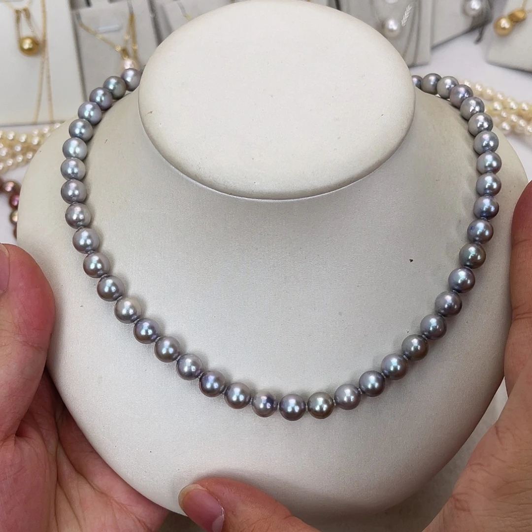 颈饰海水珍珠银S925镶嵌