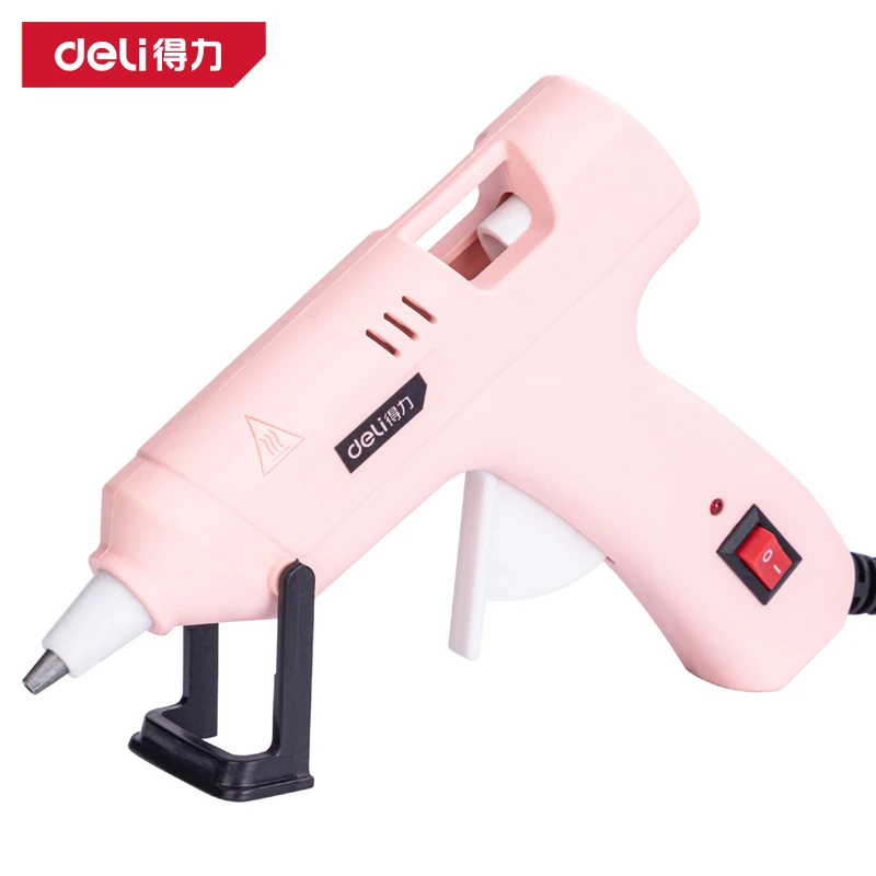 得力DL390020 工具 儿童款20W热熔胶枪固定支架热胶枪