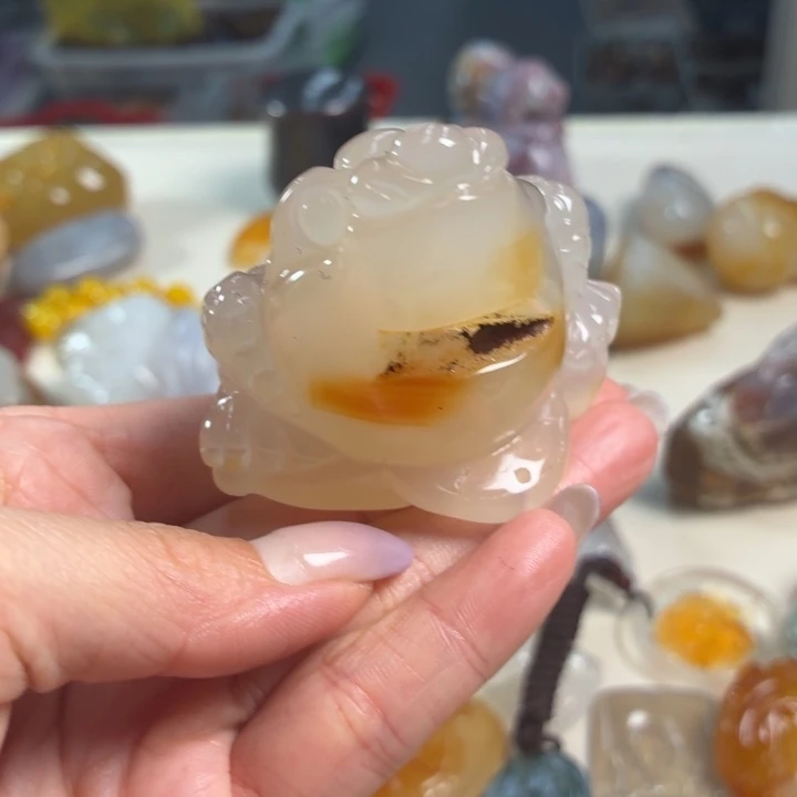 玛瑙/玉髓未镶嵌吊坠(不含链)