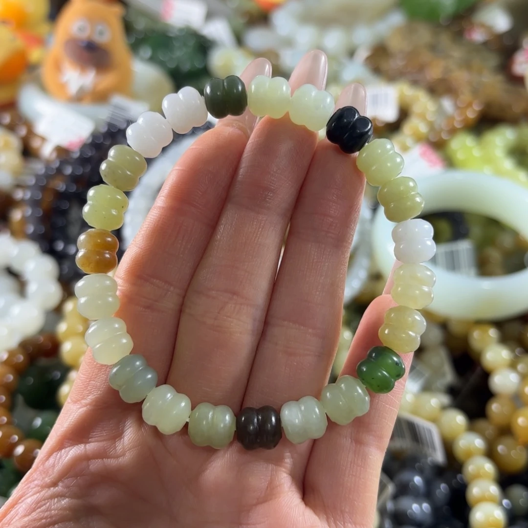 和田玉未镶嵌手串82