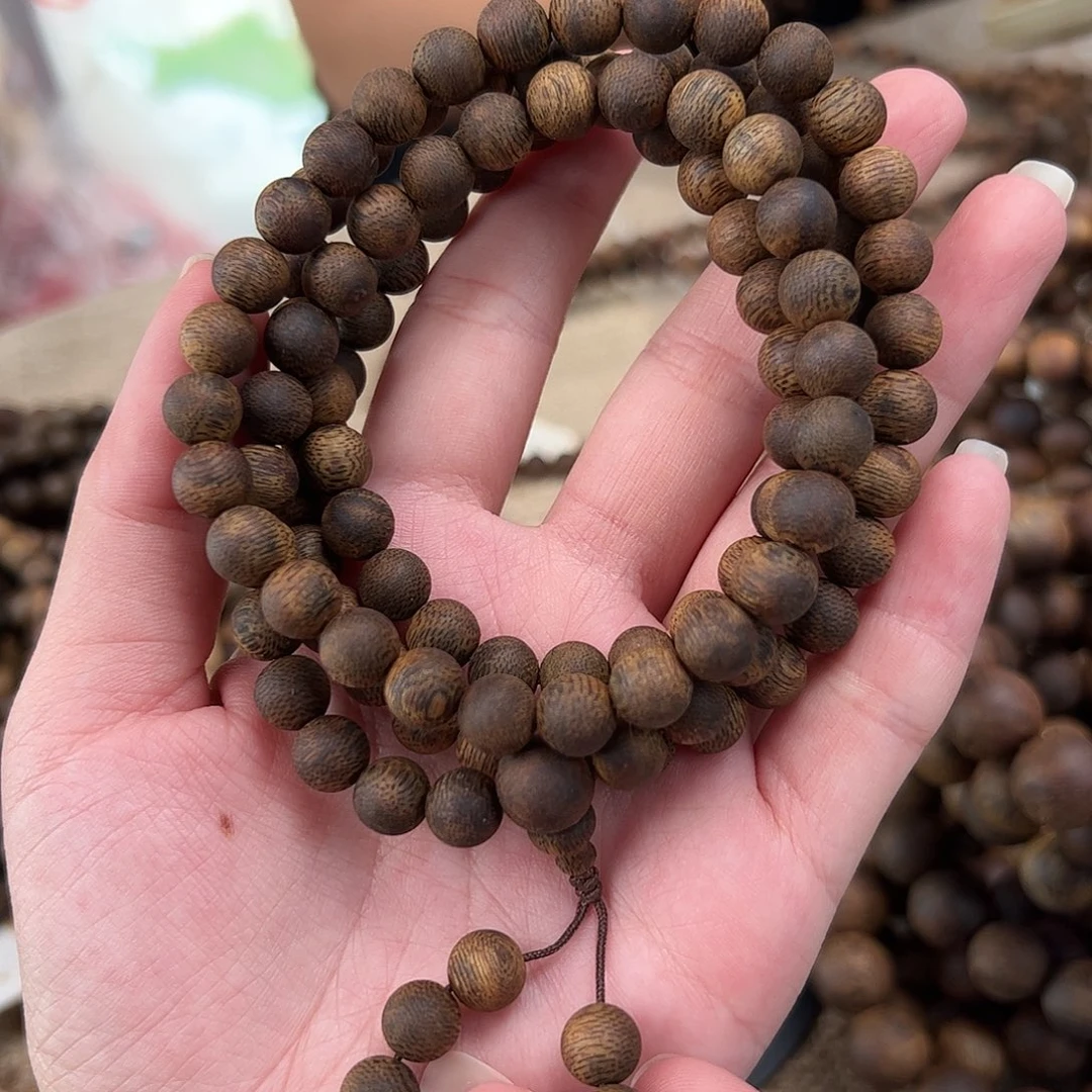 沉香手串R008奇楠沉香紫奇沉浮08圆珠30g多圈多样性发一