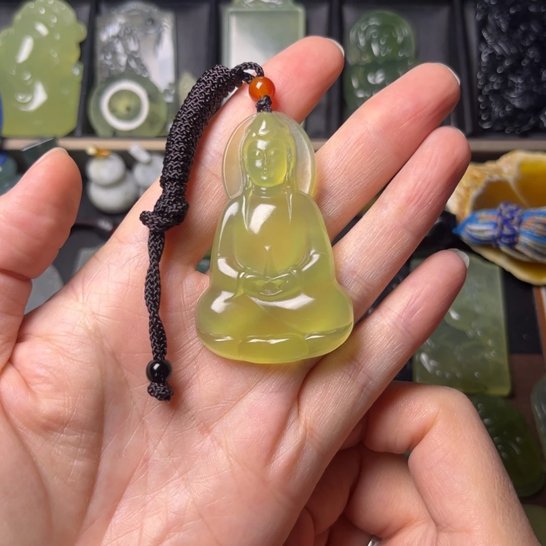 蛇纹石玉未镶嵌吊坠(不含链)
