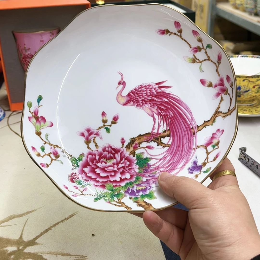 【闪购商品】珐琅8英寸2花口深。。。。我