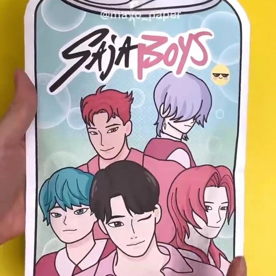 KPOP猎魔女团盲袋游戏书儿童手工diy玩具专注力换装安静书反复玩