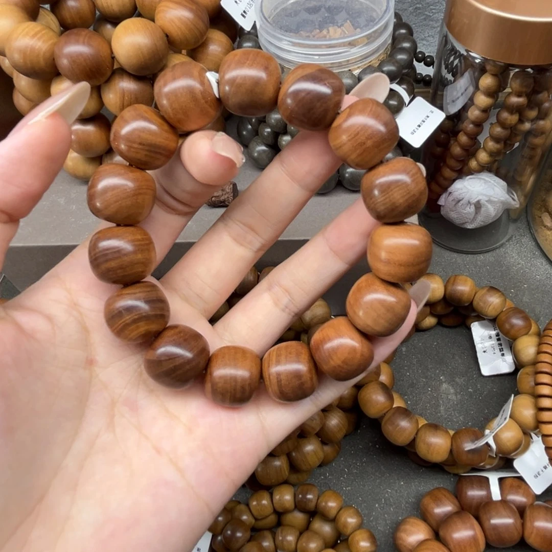 手串/手链檀香木15*16老型黑肉横纹微瑕 原价666