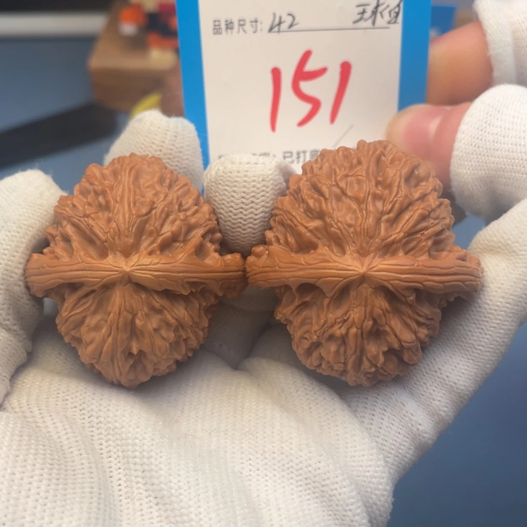 核桃文玩核桃白狮子