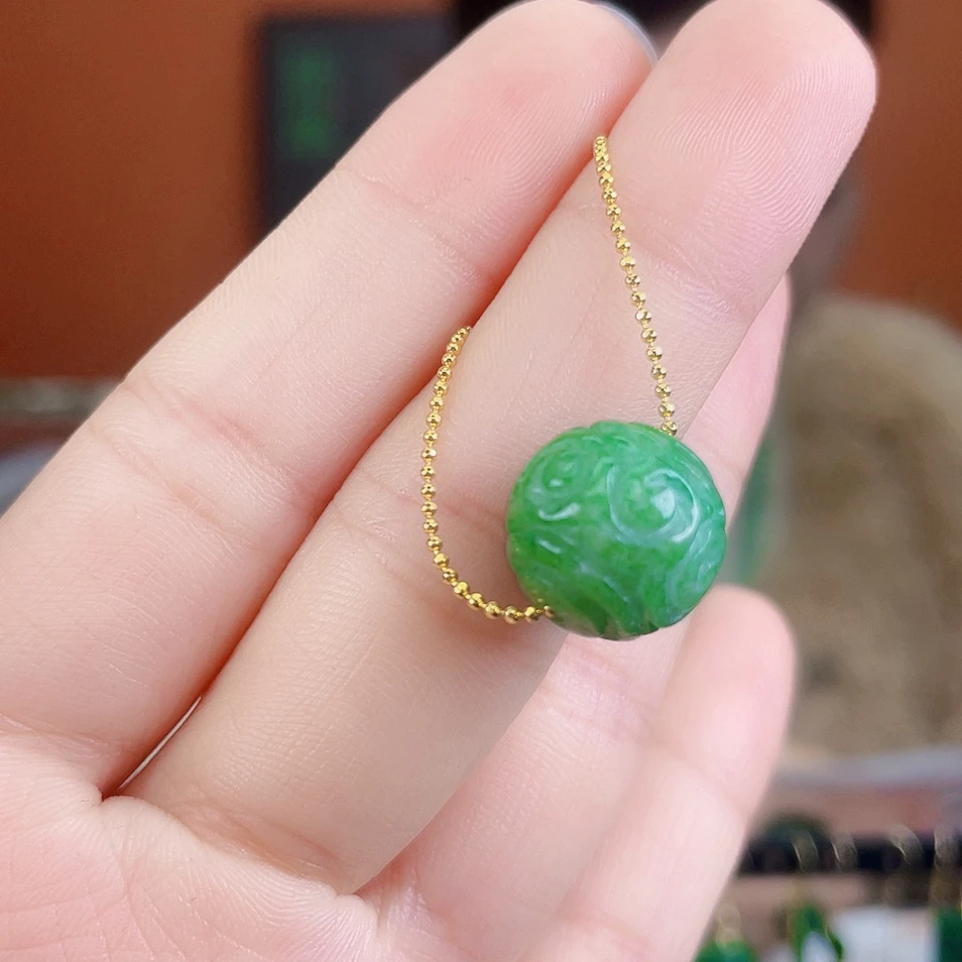 翡翠未镶嵌耳饰饰品