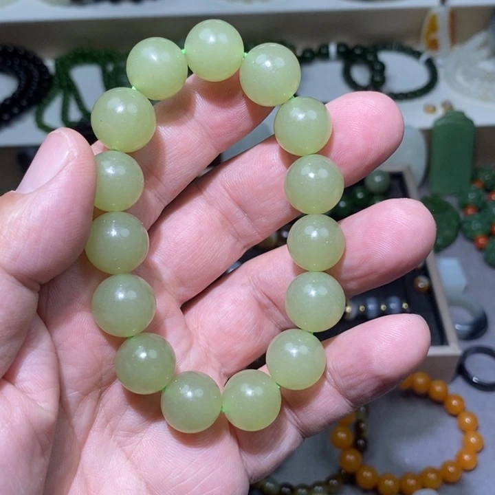 和田玉未镶嵌手链