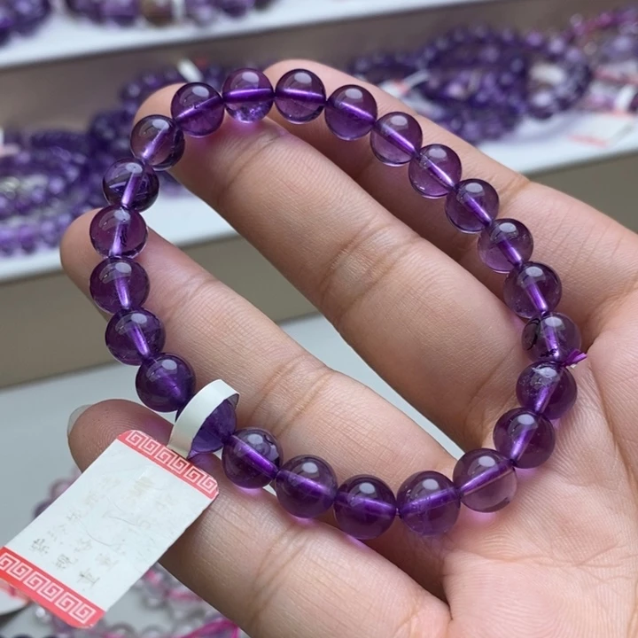 银S925镶嵌烟晶手链