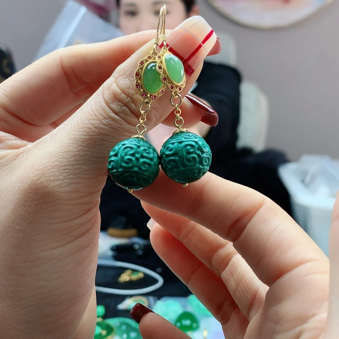 【闪购商品】翡翠耳饰未镶嵌，