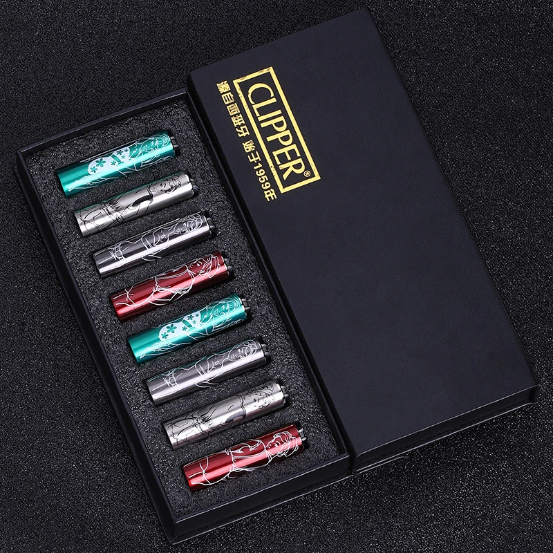 时尚金属机 CLIPPER可利福打火机 充气体火石金属砂轮机创意个性