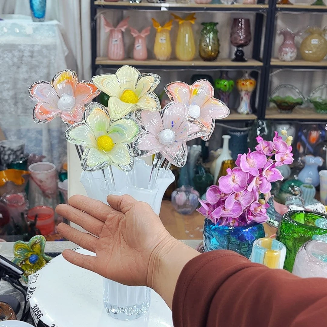 5朵太阳花家悦琉璃工艺品