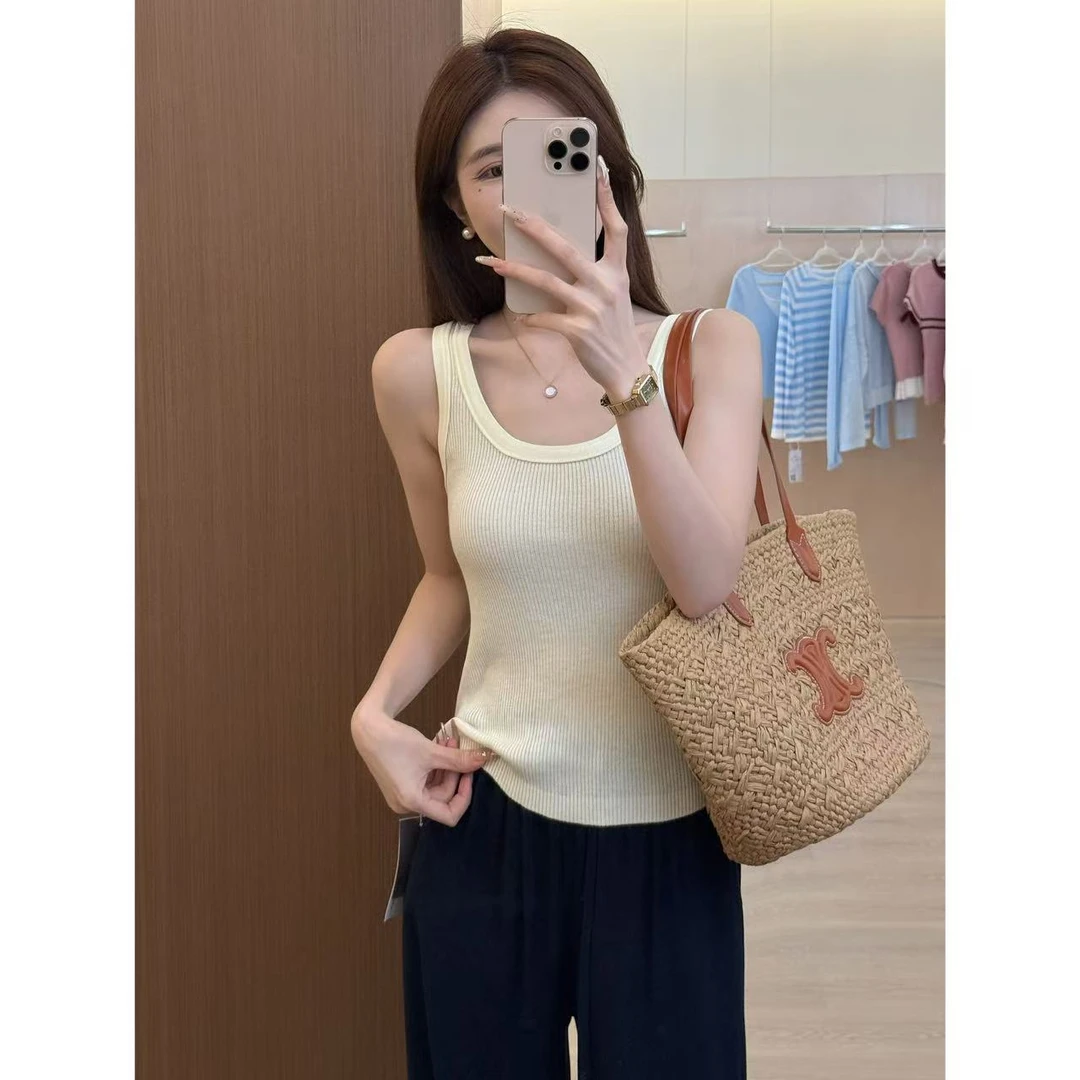 【饼干私服】内搭神器 亲肤细腻修身针织背心女背心打底衫XH0060