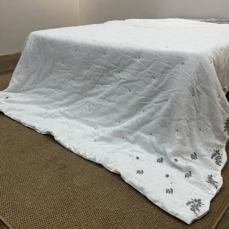 {波浪花}高货白麻雪银标准四季被