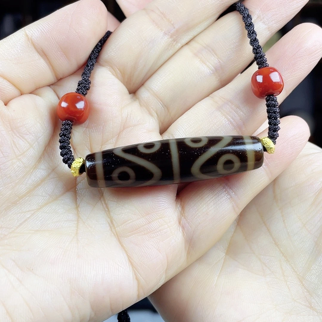 玛瑙/玉髓合金颈饰黑金