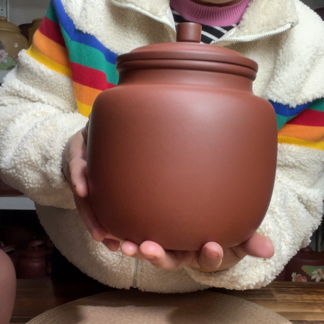 祥***金紫砂茶叶罐今天晚上