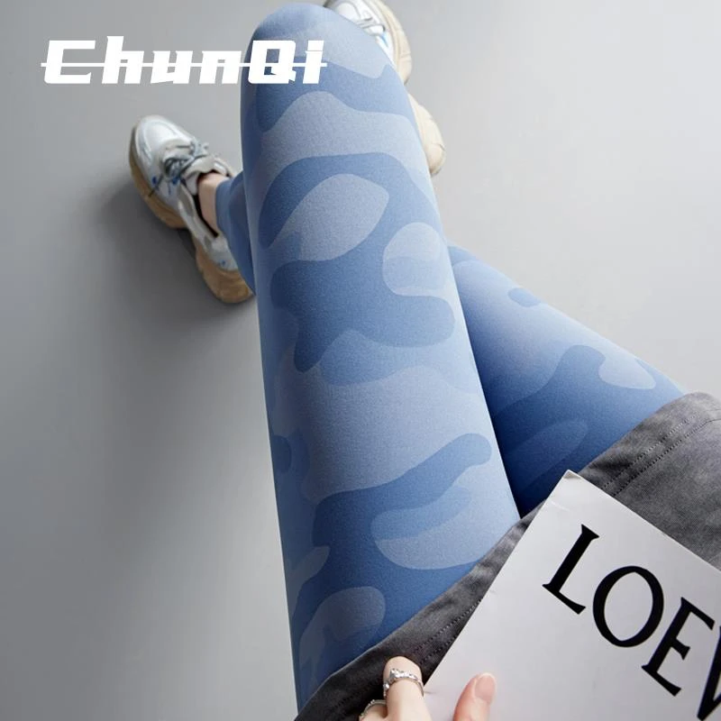 维多利亚鲨鱼裤女春夏薄款外穿高腰收腹大码九分修身芭比瑜伽裤